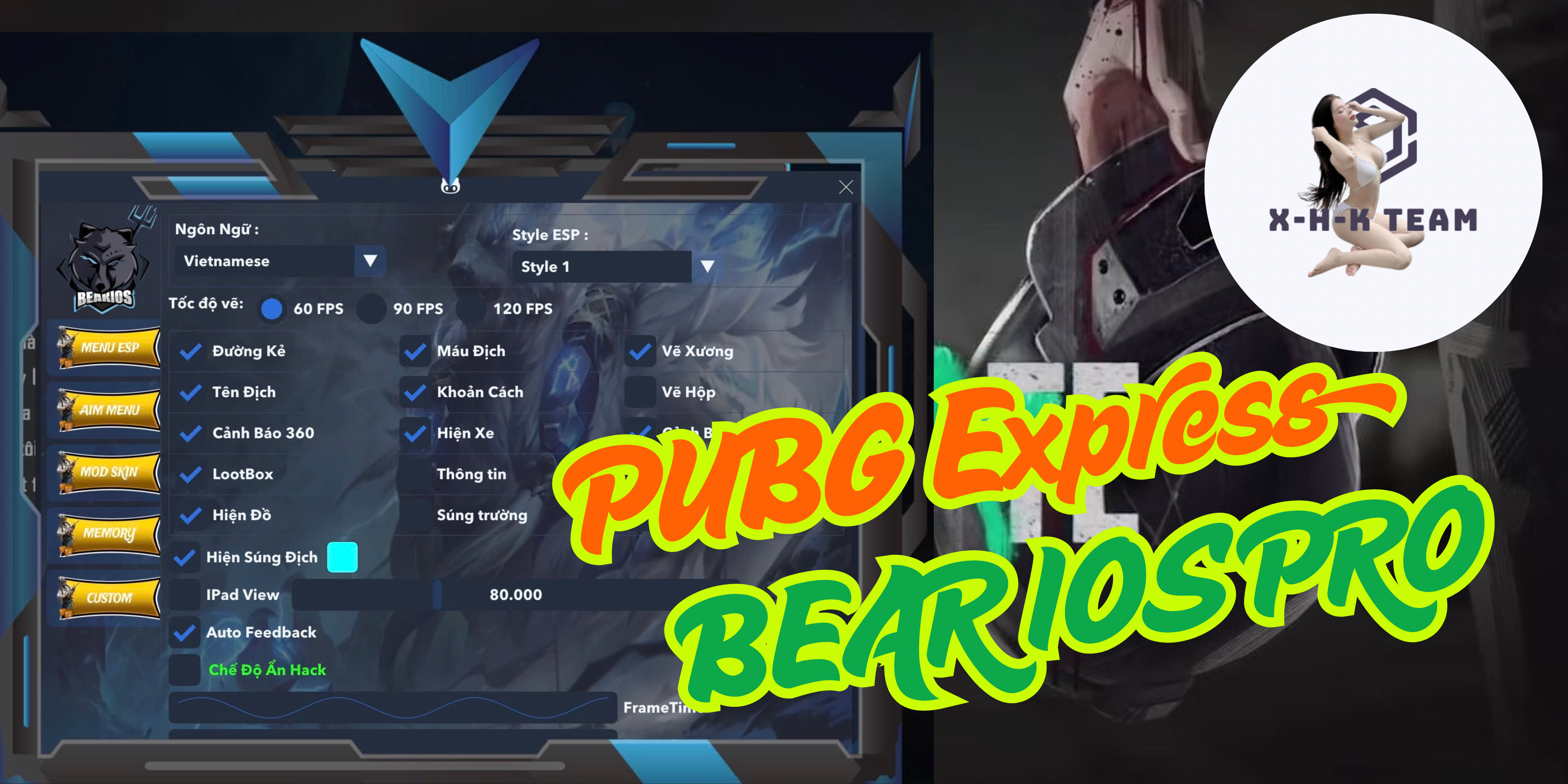 Mua Hack Pubg Bear V2 Cài IPA - Không Hướng Dẫn