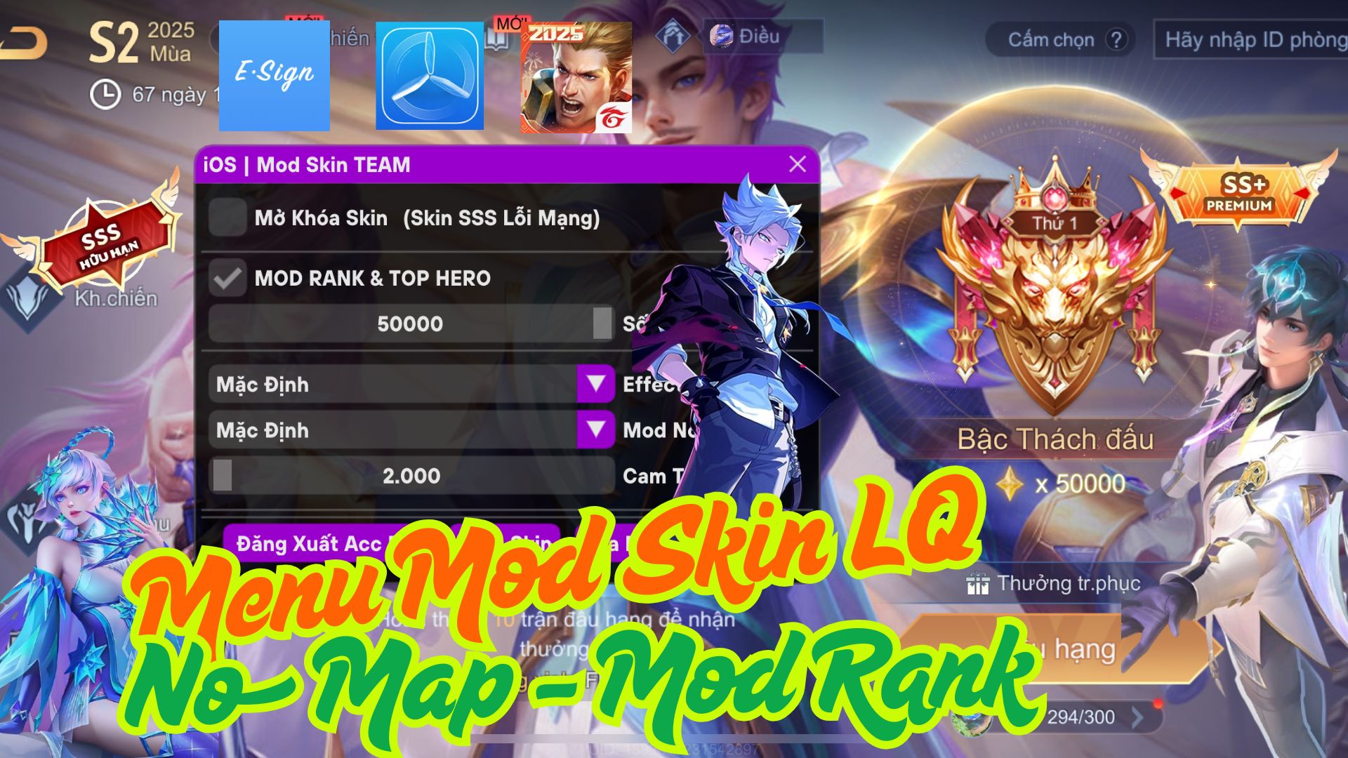 Mod Skin Liên Quân iOS Cài Miễn Phí